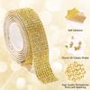 1 Yard selbstklebende Kristall-Strass-Aufkleber, Diamant-Band, Glitzer-Aufkleber für DIY, handgefertigtes Kunsthandwerk, Auto-/Telefon-Dekoration
