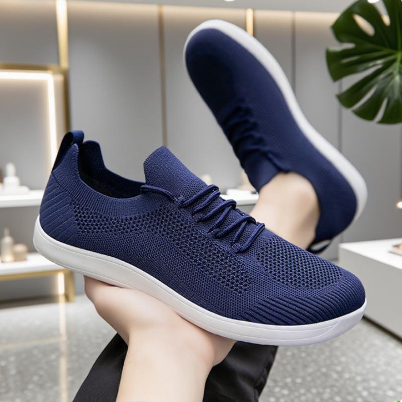 Breite Barfußschuhe für Damen Trendige Schwarze Mesh-Freizeit-Laufschuhe Atmungsaktiv Rutschfest Minimalistisch Lässig Breite Zehenbox Herrenschuhe