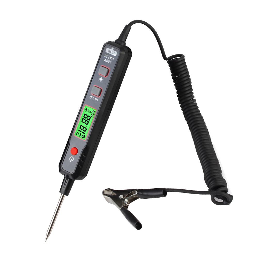 Circuit Detector HT86 0.8V-100V DC/Resistance Test Universal Digital LCD Display Car Voltage Tester With Flashlight Probe Pen
