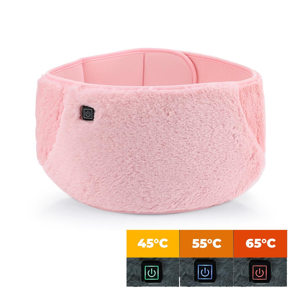 Adet Sancıları İçin Isıtma Pedi USB Powerbank Bel Masajı Rahim Isıtma Kemeri 6 Titreşim 3 Sabit Sıcaklık Karın Isıtıcı