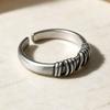 Retro Korean-Japanese Style Knot Open Ring for Women – Fashion Wide Band Index Finger Ring
