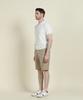 PANICALE Ivory Short-Sleeve Zip-Up Polo Knit