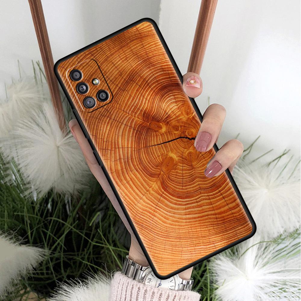 

Чехол из натурального дерева для Samsung Galaxy A51 A71 A12 A21s A72 A52 A42 A32 A22 A41 A31 A02s A03s, чехлы, мягкий чехол для телефона класса люкс Samsung A51