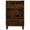 Vidaxl Szafka, Przydymiony Dąb, 57X35X90 Cm, Materiał Drewnopochodny