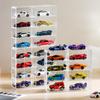 1/64 Scale Acrylic Display Case Clear Showcase Cabinet Storage Box for Mini Car Models Hot Wheels Toy Storage Organizer
