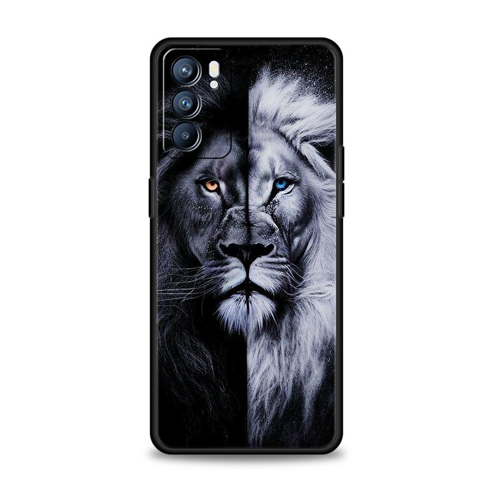 Etui na telefon Zwierzęta Tygrys Wilk Lew Do Oppo A54 A53 A52 A15 A95 A16 A78 A79 A80 A98 4G Find X5 X6 Reno10 12 13 F Pro 5G Pokrowiec