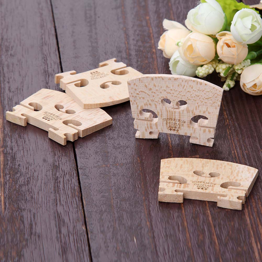 1-4pcs Violin Bridges Fiddle Maple Wood for 4/4-3/4 Size Instrument Accessories Violin Strings Bridge Part Tools