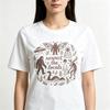 Ladies Gothic Creative Tee Vintage Bigfoot Alien Mothunisex Print Respect The Locals Letter Soft Casual Retro Short Sleeve Tops