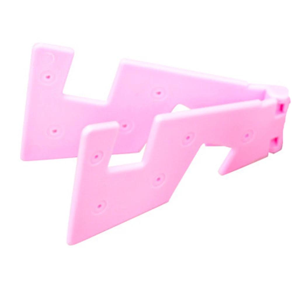 

New Portable Universal Cellphone Fold Holder Desktop Stand Holder Support Tablet Holder Hands Phone Stand Accessories рожевий
