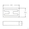 2pcs Brass Electric Guitar Pickup Cover Covers H-Shaped 3 Colors