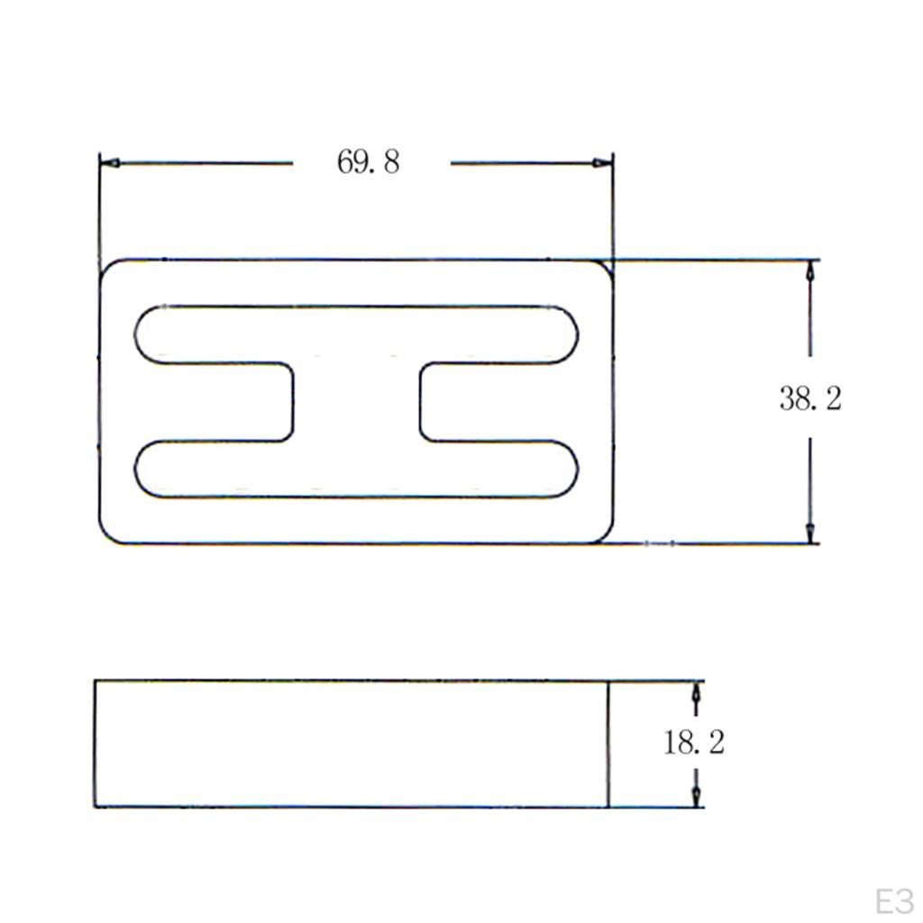 2pcs Brass Electric Guitar Pickup Cover Covers H-Shaped 3 Colors