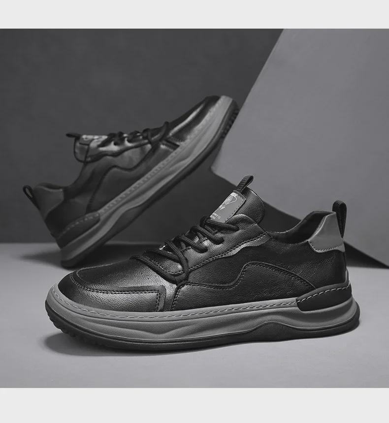 Men's Trendy Waterproof Leather Sports Casual Outdoor Shoes