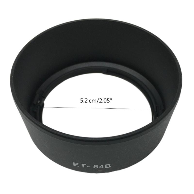 Lens Hood Sunshade ET-54B ET54B for EF-M 55-200mm STM EOS-M3-M10 Cameras Sun Blocker Reduce Reflections- 52mm