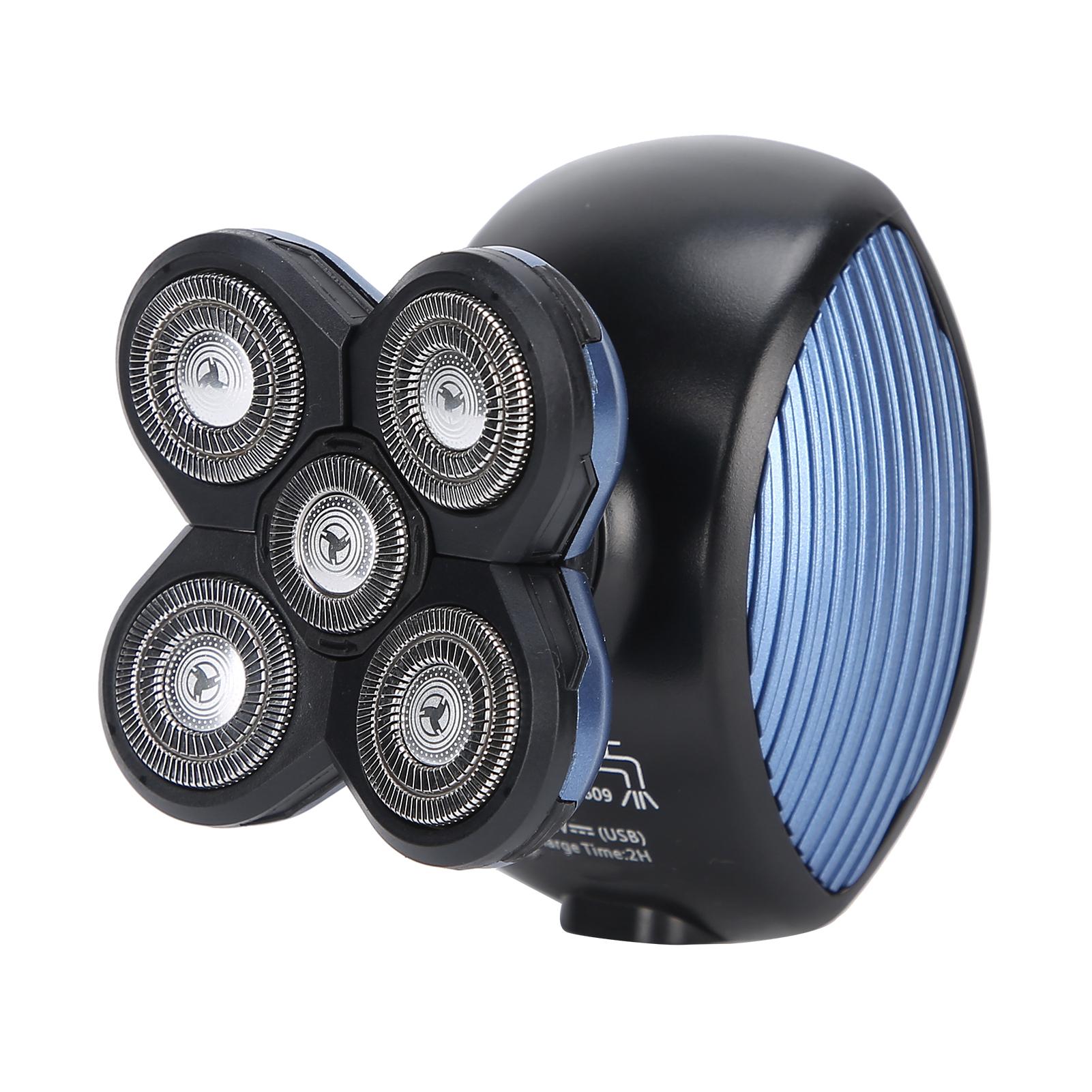 

Электробритва с 5 лезвиями, водонепроницаемая бритва, перезаряжаемый инструмент для бритья бороды у мужчин