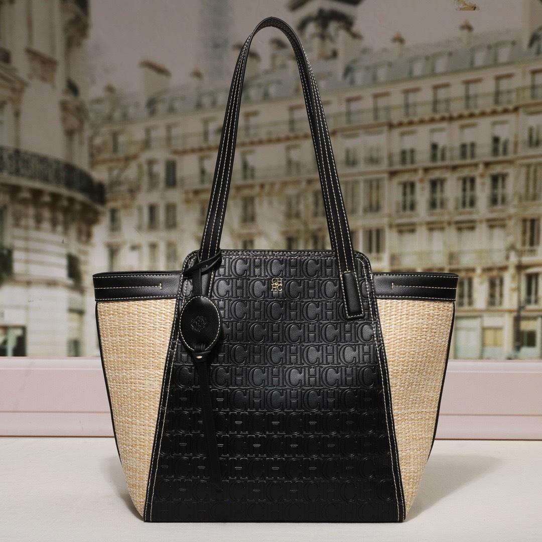 

CHHC Retro European & American Women s Large Capacity Handheld & Shoulder Tote Bag - Versatile for Commuting 42cm Length, 13.5cm Width, 30.5cm Height
