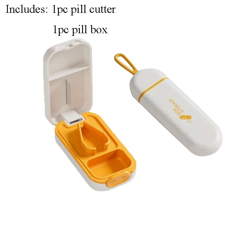 Small Pill Cutter Pill Cutter Splitter for Small and Tiny Pills Pill Splitter with Safety Lock Easy Open Close Professional
