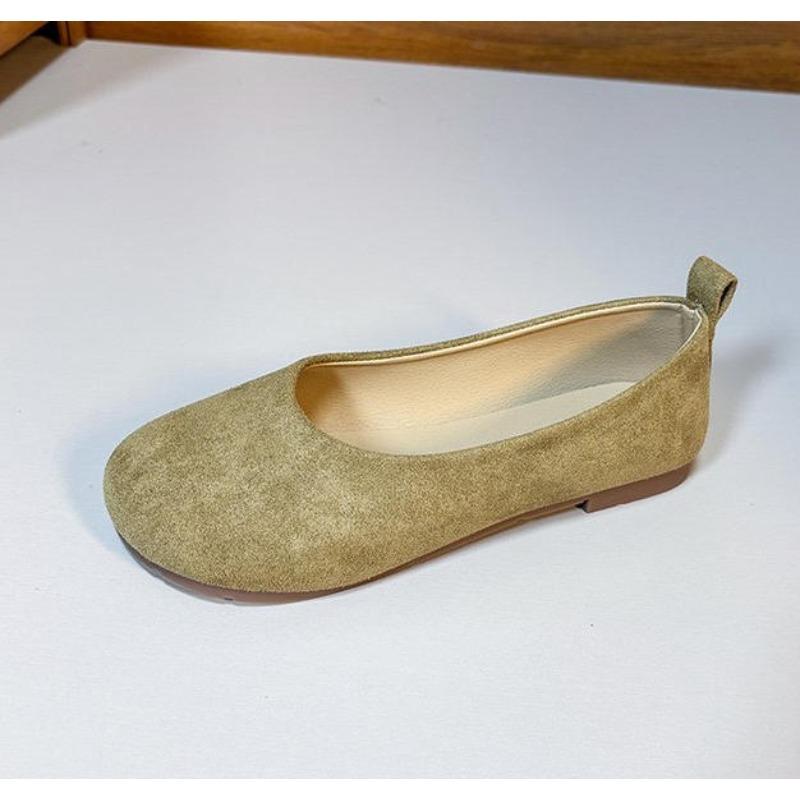 New Simple Women's Moccasins Retro Spring Autumn Versatile Loafers Fashion Causal Soft Sole Women Flat Shoes Solid Color Slip-on