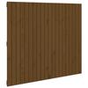 824941 vidaXL Wall-mounted Headboard Honey Brown 127.5x3x110cm Solid Pine Wood