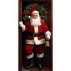Santa Claus Open The Door Banner Door Cover Decoration Polyester Merry Christmas Winter New Year Holiday Photo Booth Navidad