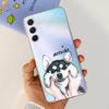 Case For Samsung F54 5G Back Cover Glitters Fashion Cat Wolf Soft Silicon Bumper For Samsung Galaxy F54 5G F546B Phone Case Capa