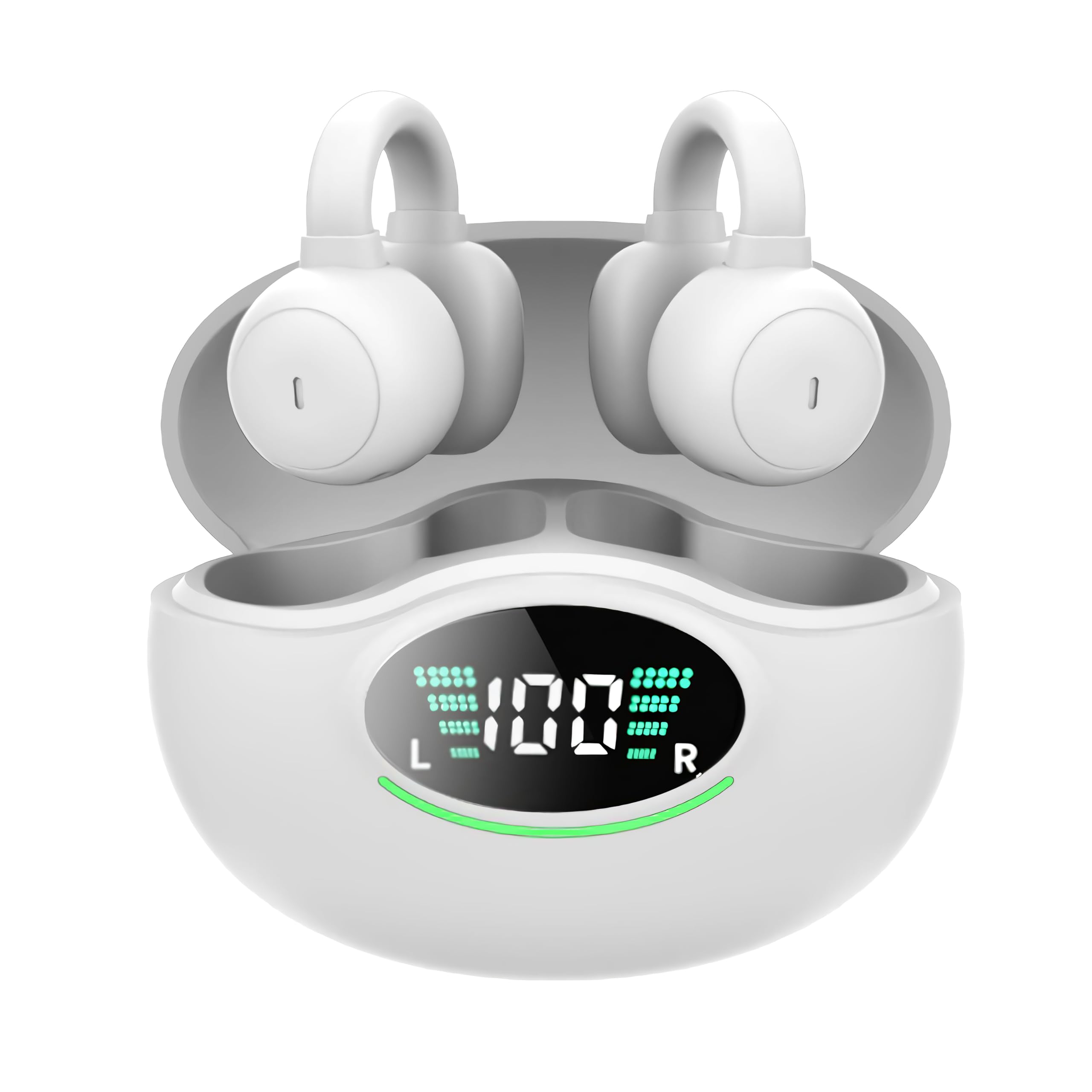 

Introducing the 2024 TOKAIZ Wireless Bluetooth with OWS Air Conduction Compact Charging SIRI HIFI Noise Compatible with Android and iPhone 15 Future белый