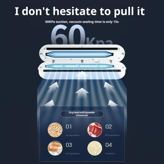 Máquina de sellado al vacío con pantalla digital, función de temporizador, 2 modos de sellado, enchufe europeo, selladora al vacío automática, suministros de cocina