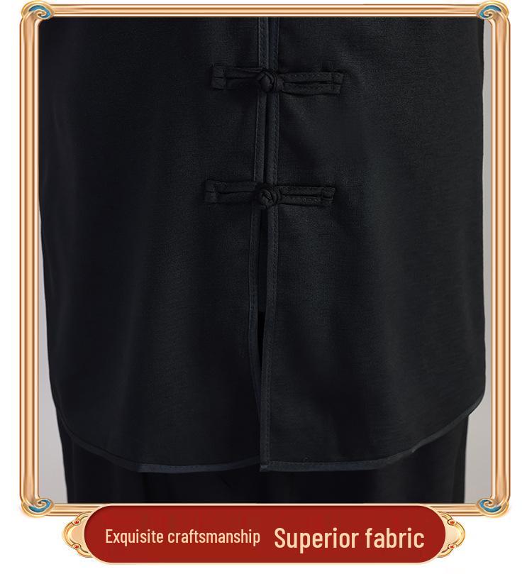 Men's and Women's Bamboo Linen Tai Chi Suit - Long Sleeve Morning Exercise and Performance Wear