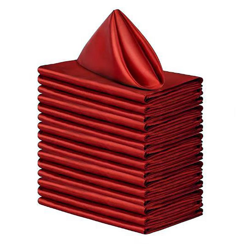 1Pc Polyester Napkin Cloth Table Dinner Plates Linen Handkerchief Towel For Hotel Wedding Party Events DIY Decoration