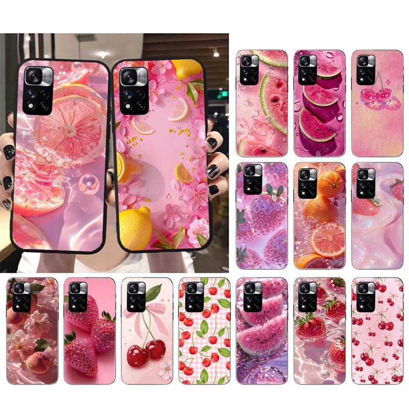 Phone Case For Xiaomi Redmi Note 14 Pro 14 13 12 11 10 Pro 14S 12S 11S Redmi 14C 13C 10 Lemon Strawberry Watermelon