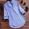 Retro Plaid Lapel Long Sleeve Shirt In Stock (2026)