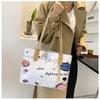 Cute Graffiti Print Tote Bag for Women Fashion Large Capacity Shoulder Handbag KTB