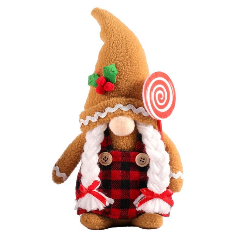 Christmas Gingerbread Man Doll Ornaments Xmas Knitted Rudolph Doll Christmas Decorations For Home  New Year Navidad Gifts