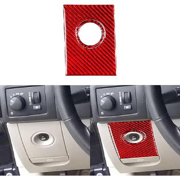 Real Premium Soft Carbon Fiber Interior Accessories Sticker Compatible with Chrysler 300 300C 2005 2006 2007 Car co 2006 Pilot Side Glove Box Storage