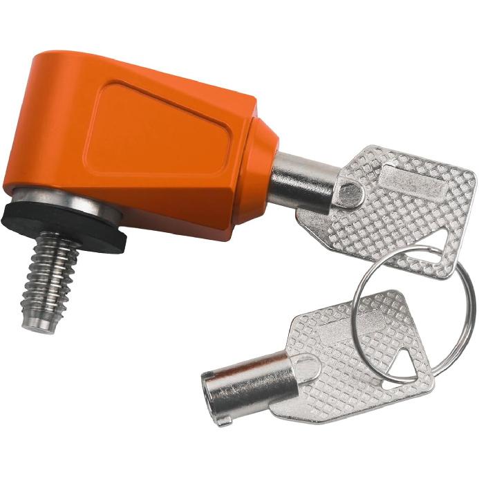 

HDBUBALUS Motorcycle Seat Lock Anti Theft 1/4-20 Thread Security Lock Fit for Harley Softail Sportster Touring Road Street Glide Dyna Street Bob оранжевый