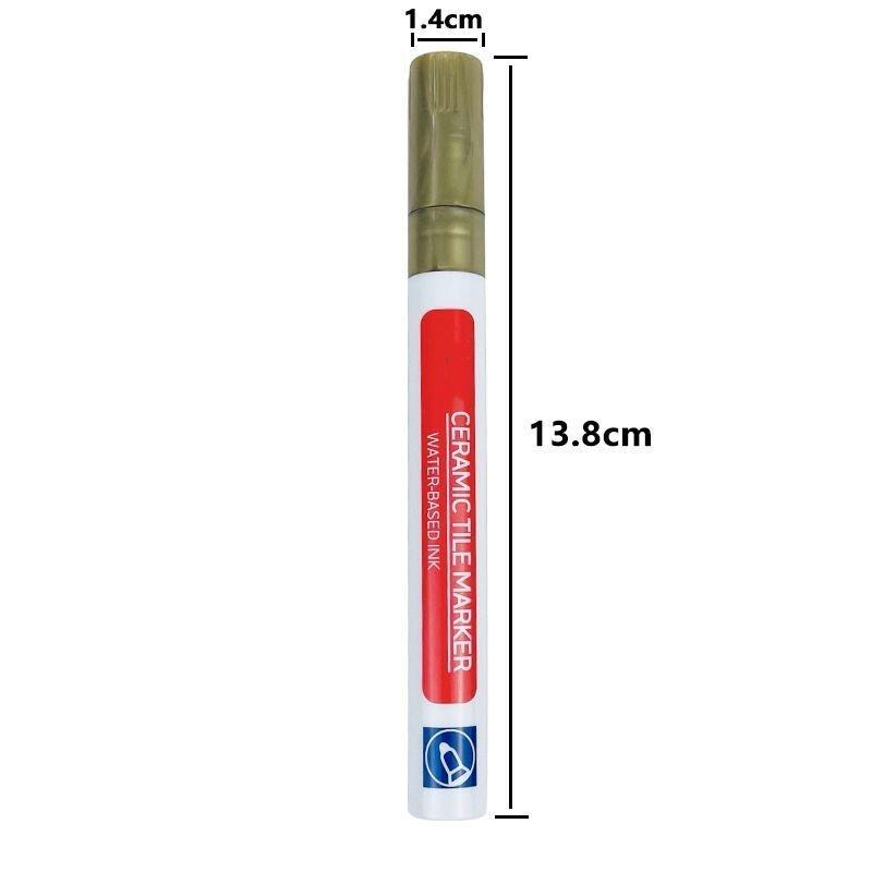 5Pcs Waterproof White Wall Tile Marker Pen Grout Restorer Gap Repair for Bathroom Floor Seam Paint Filling Construction Tools