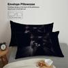 3pcs Bedding Set Black Cat 3D Printed Cozy Soft Duvet Cover King Queen Twin Size Birthday Gift for Home Adult Bedroom Decoration