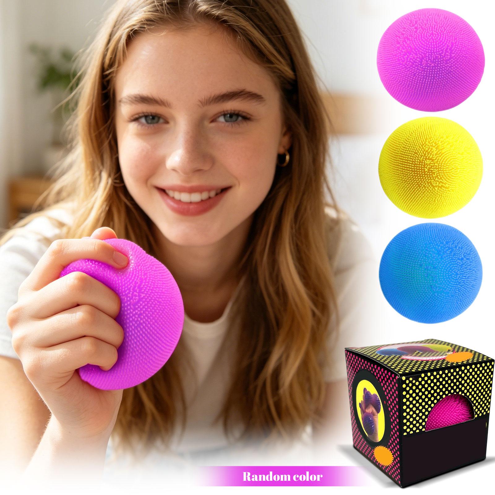 

Stress Balls And Sensory Stress-Relief Toys, Satisfy Tactile Needs Arising From Tension, Anxiety, And Stress. (Random Colors) One Size