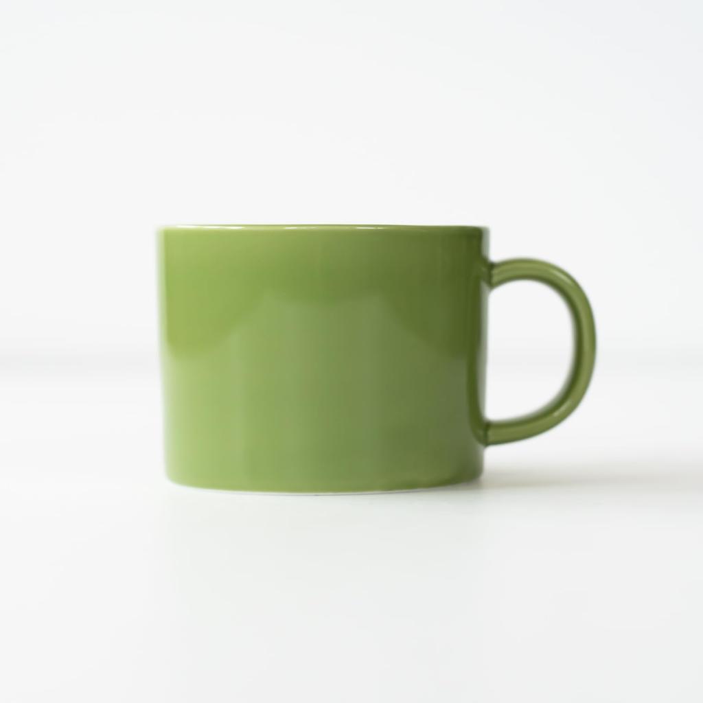 Nishikai Toki Hasami Ware Common Soup 380ml Microwave and Dishwasher 13268 Cup, Green, Capacity, Safe,