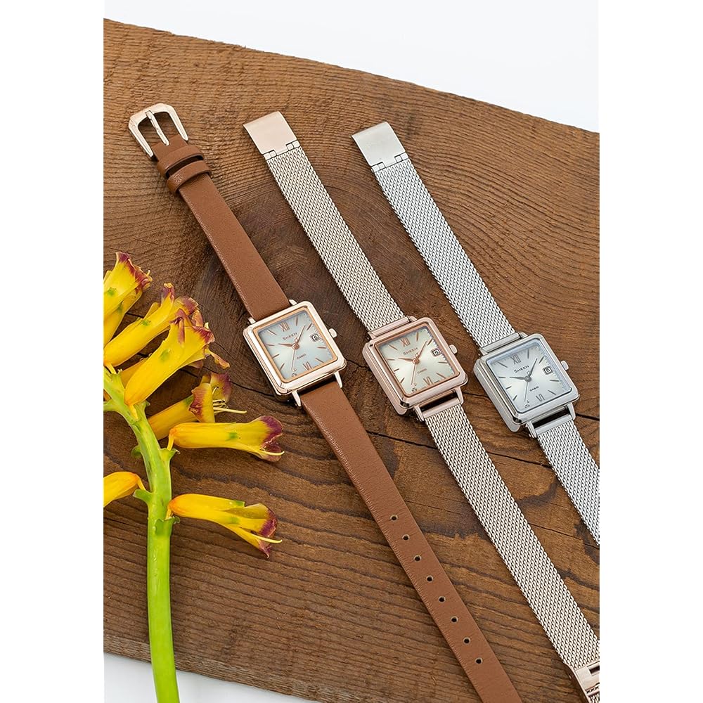 Casio Scene Solar Women's Watch SHS-D400CGM-4AJF Gold Color Elegant Design