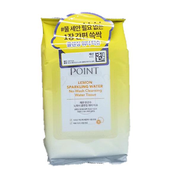 Point Lemon Sparkling No-wash Cleansing Water Tissue 30sheet One thing