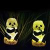 1 Pcs Solar Led Light Outdoor Solar Lights Panda Waterproof Outdoor Statue Lamp LED Lawn Ground Animal Lamps Garden Decoration