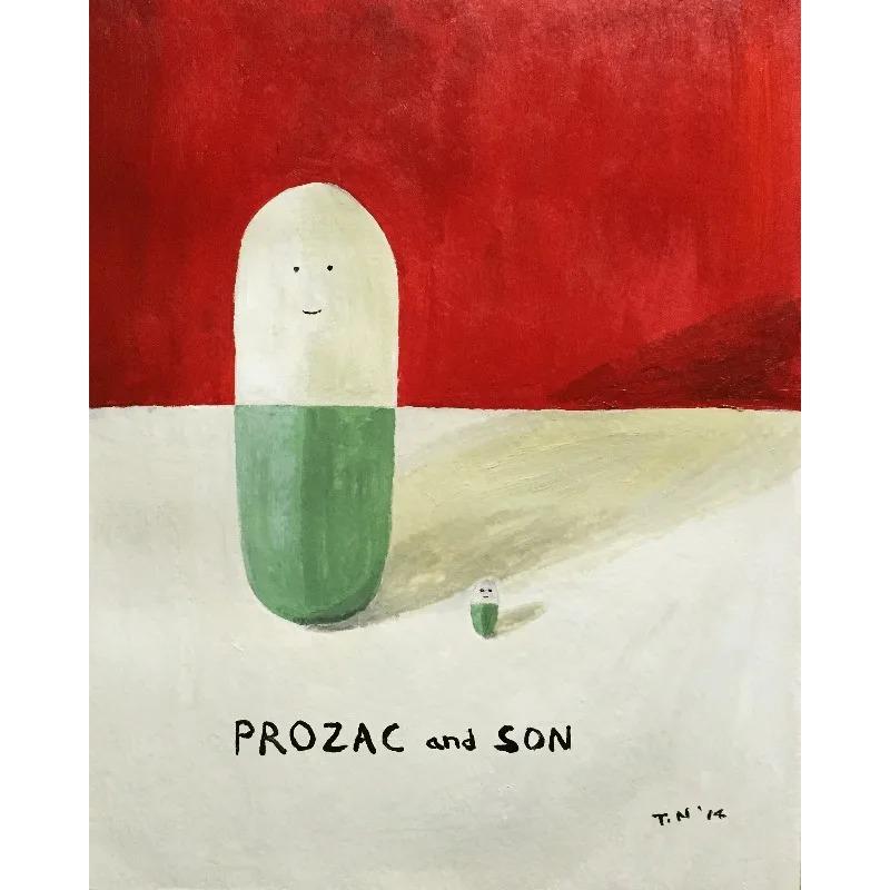 

Funny Unique Allergy Pills Posters and Prints Canvas Printing Vintage Original Wall Art Picture for Living Room Home Decor Gifts 21X30CMNo Framed