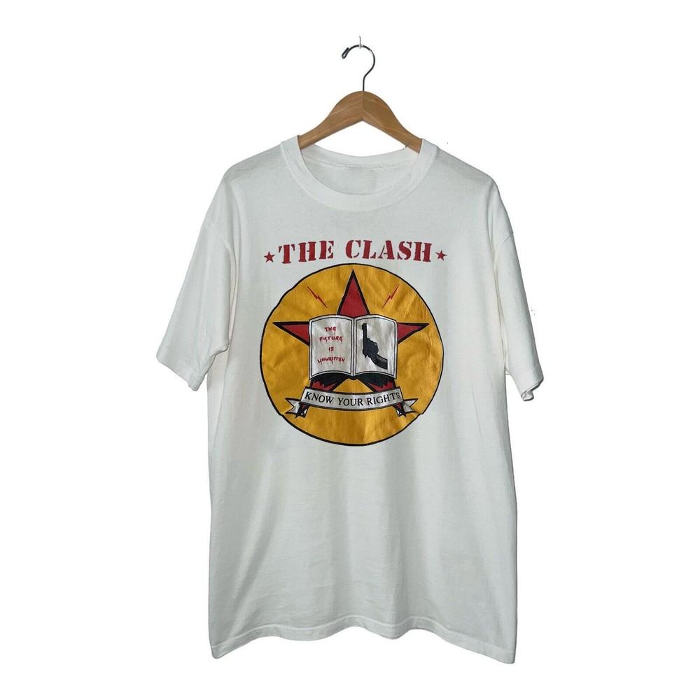 

The Clash Band Know Your Rights White Cotton Full Size S-5XL AD413 Unisex T-Shirt XXXL