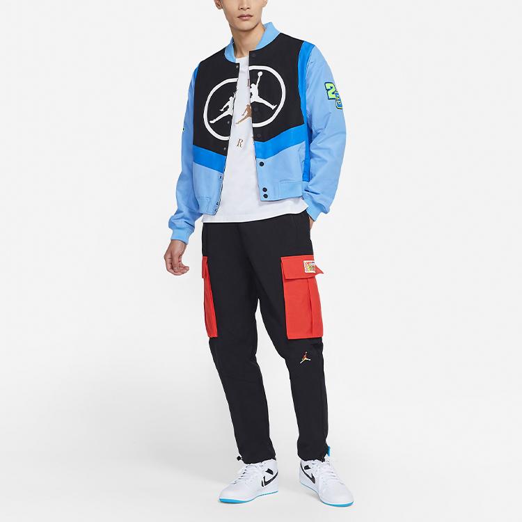 Jordan Sport DNA Logo Color-Block Jacket Men Outerwear University-Blue CV2774-412