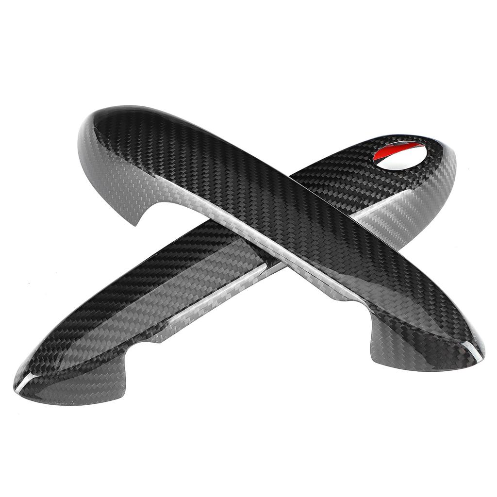 1Pair Car Modification Carbon Fiber Door Handle Cover Trim for Supra A90 2018‑2021
