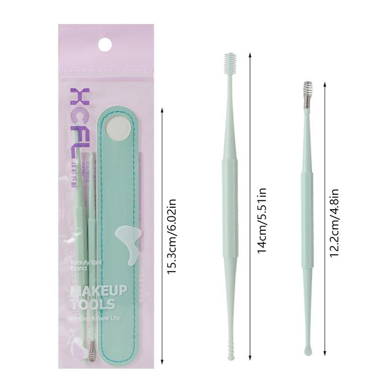 Silicone Ear Cleaner Double Head Earwax Removal Tool Soft Spiral For Ear Care Ear Wax Cleaning Kit Ear Pick Spoon Beauty Health