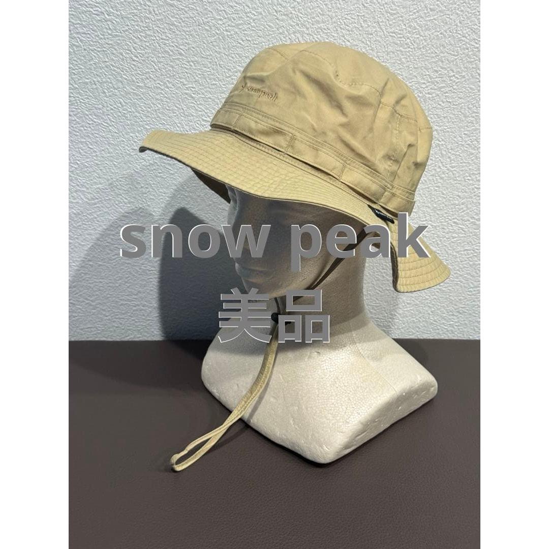 Used snow peak Snow Peak Rain Guard Safari Hat Beige Good Condition