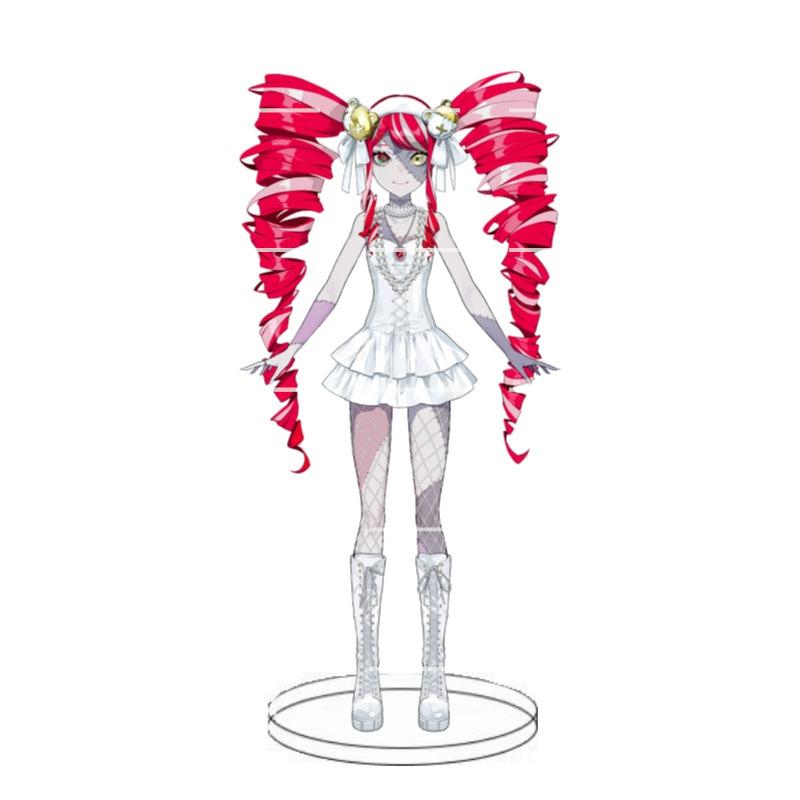 Animation Hololive anchorwoman acrylic insert card white blowing snow summer color festival animation peripheral decoration