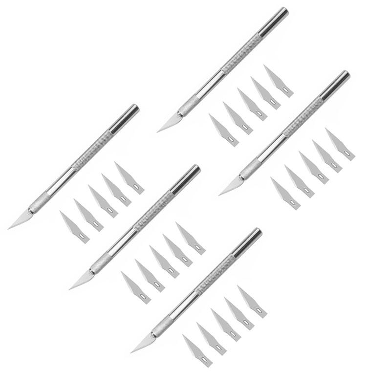1/2/3/4/5/6 Set Anti-Rutsch Metall Skalpell Messer Werkzeuge Kit Cutter Gravur Bastelmesser für Mobiltelefon DIY Reparatur Handwerkzeuge