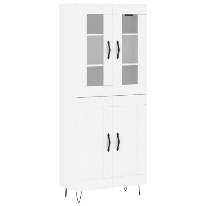 VidaXL Highboard White 69.5x34x180 Cm Engineered Wood 3198369